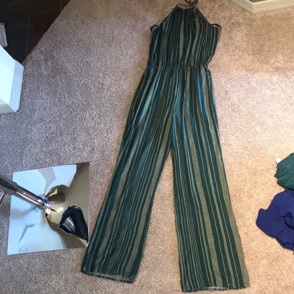 emory park Pants - Halter Jumpsuit Medium